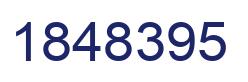 Number 1848395 blue image