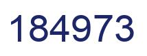 Número 184973 imagen azul