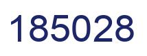 Number 185028 blue image
