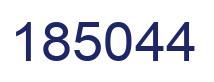 Number 185044 blue image