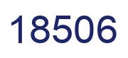 Number 18506 blue image