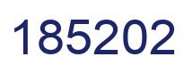 Number 185202 blue image