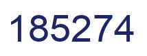 Número 185274 imagen azul