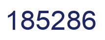 Number 185286 blue image