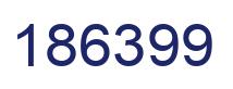 Number 186399 blue image