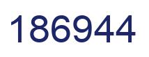Número 186944 imagen azul