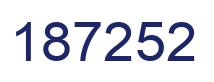 Number 187252 blue image