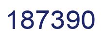 Number 187390 blue image