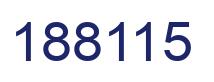 Number 188115 blue image