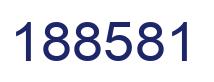 Number 188581 blue image