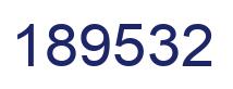 Number 189532 blue image