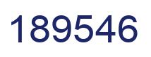 Number 189546 blue image