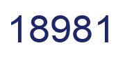 Number 18981 blue image