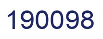 Number 190098 blue image