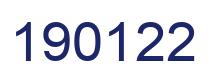 Number 190122 blue image