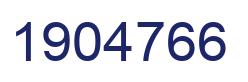 Number 1904766 blue image