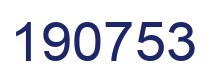 Number 190753 blue image