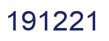Number 191221 blue image