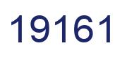 Number 19161 blue image
