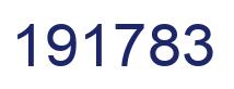 Number 191783 blue image