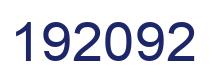 Number 192092 blue image