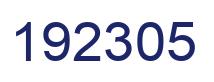 Número 192305 imagen azul