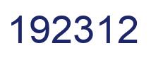 Number 192312 blue image