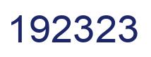 Number 192323 blue image