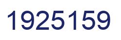 Number 1925159 blue image