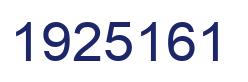 Number 1925161 blue image
