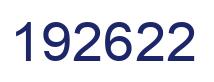 Number 192622 blue image