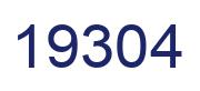 Number 19304 blue image