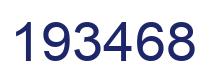 Number 193468 blue image