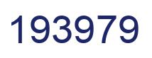 Number 193979 blue image