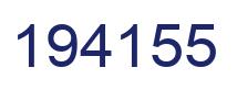 Number 194155 blue image