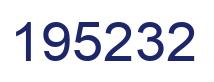 Number 195232 blue image