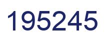 Number 195245 blue image