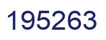 Número 195263 imagen azul