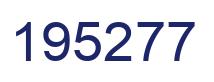 Número 195277 imagen azul