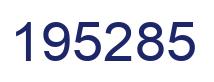 Número 195285 imagen azul