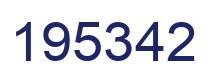 Number 195342 blue image
