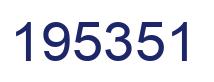Number 195351 blue image
