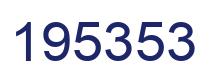 Number 195353 blue image