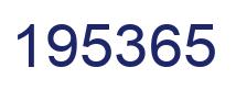 Número 195365 imagen azul
