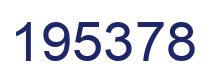 Number 195378 blue image
