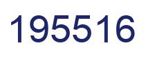 Number 195516 blue image