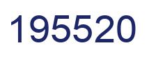 Number 195520 blue image
