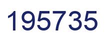 Number 195735 blue image