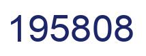 Number 195808 blue image