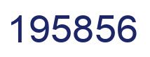 Number 195856 blue image